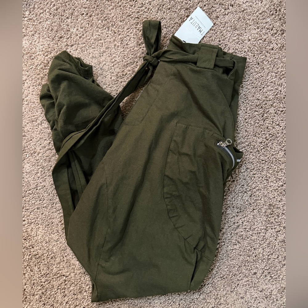 Thaluta Olive Green Harem Pants Boho Punk New With Tags
